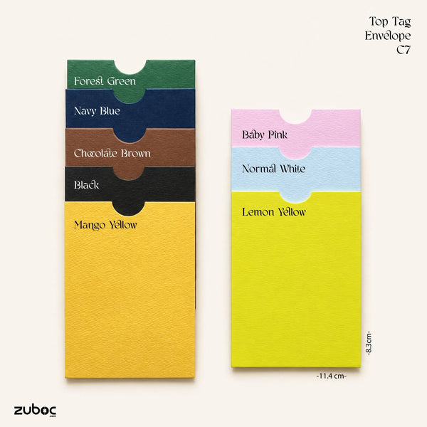 Top tag envelope (Set of 5) | C7/A7 | 11.4*8.3 cm
