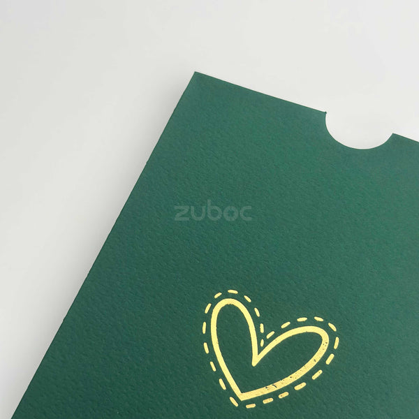 Top Tag Envelope With Foil - C6 (set of 5)