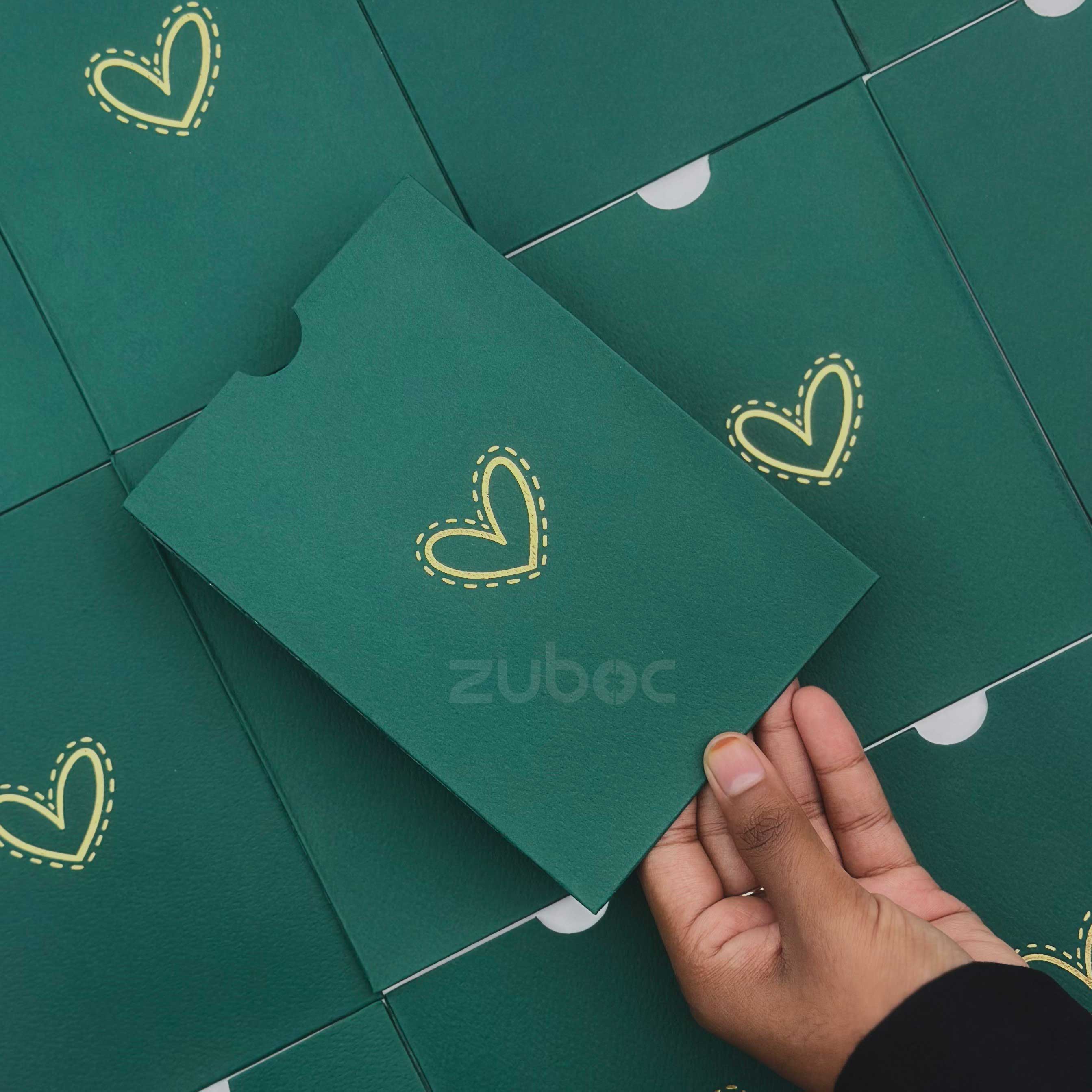 Top Tag Envelope With Foil -C6 (set of 5)