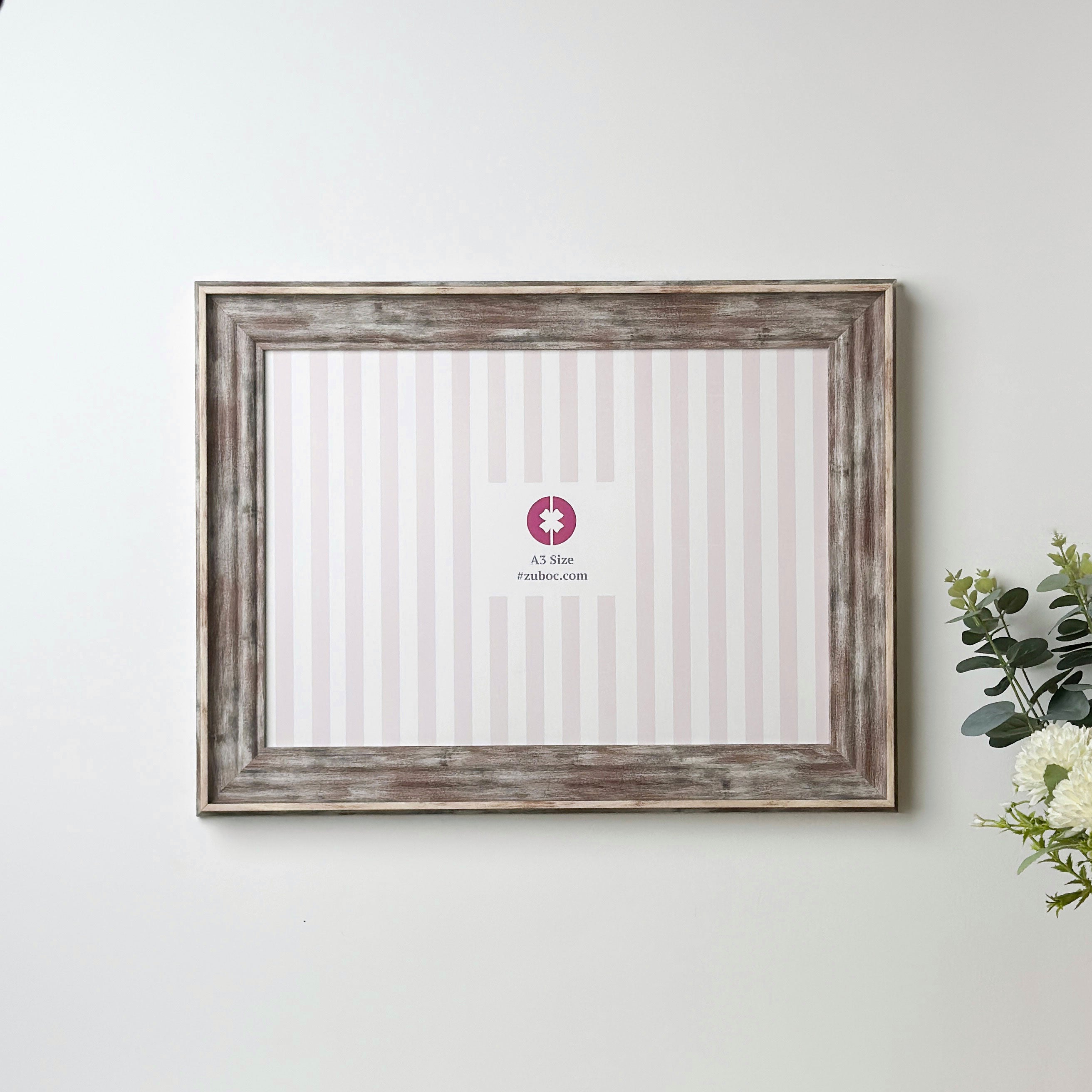 Vintage Wood Photo Frame (A3)