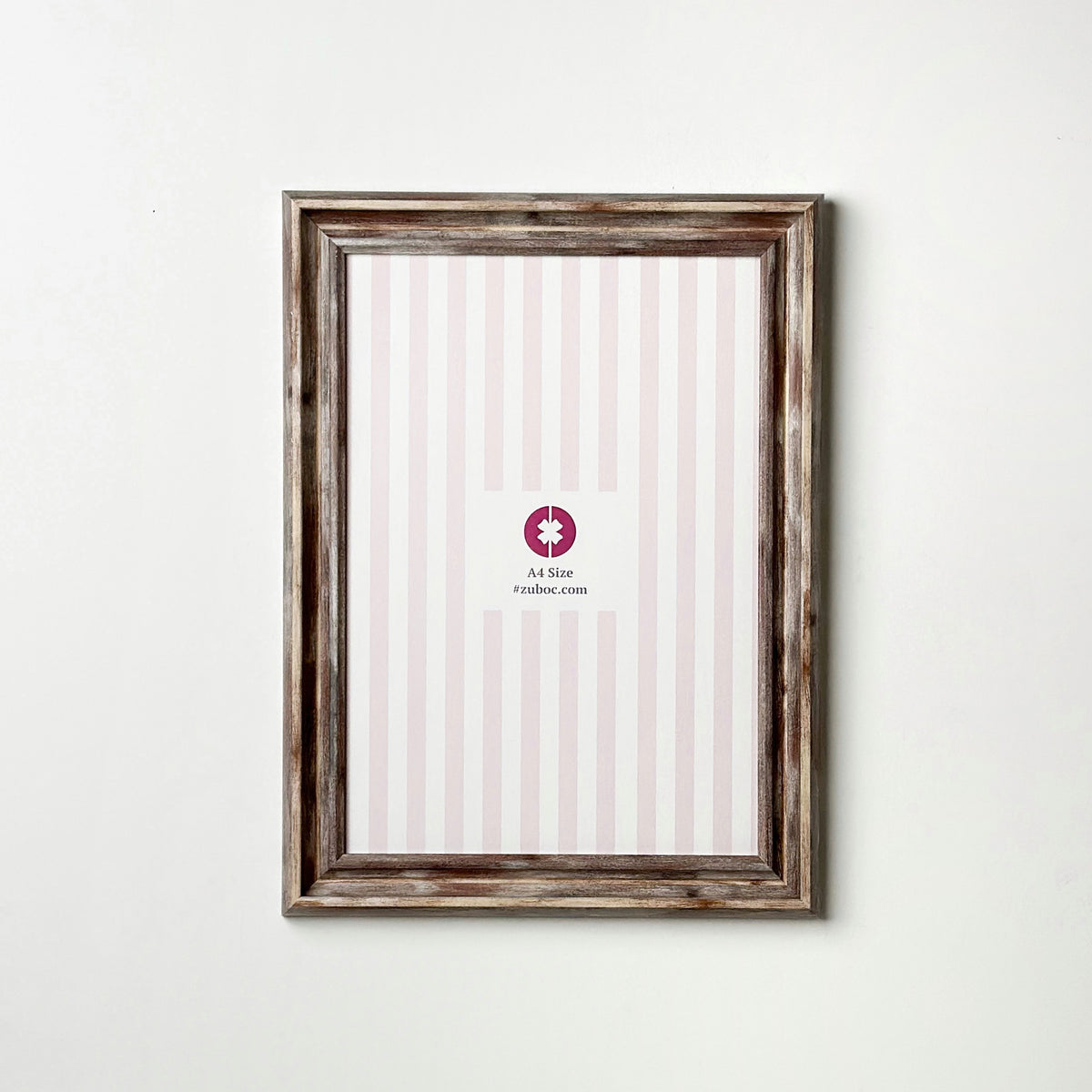 Vintage Wood Photo Frame (1", A4)