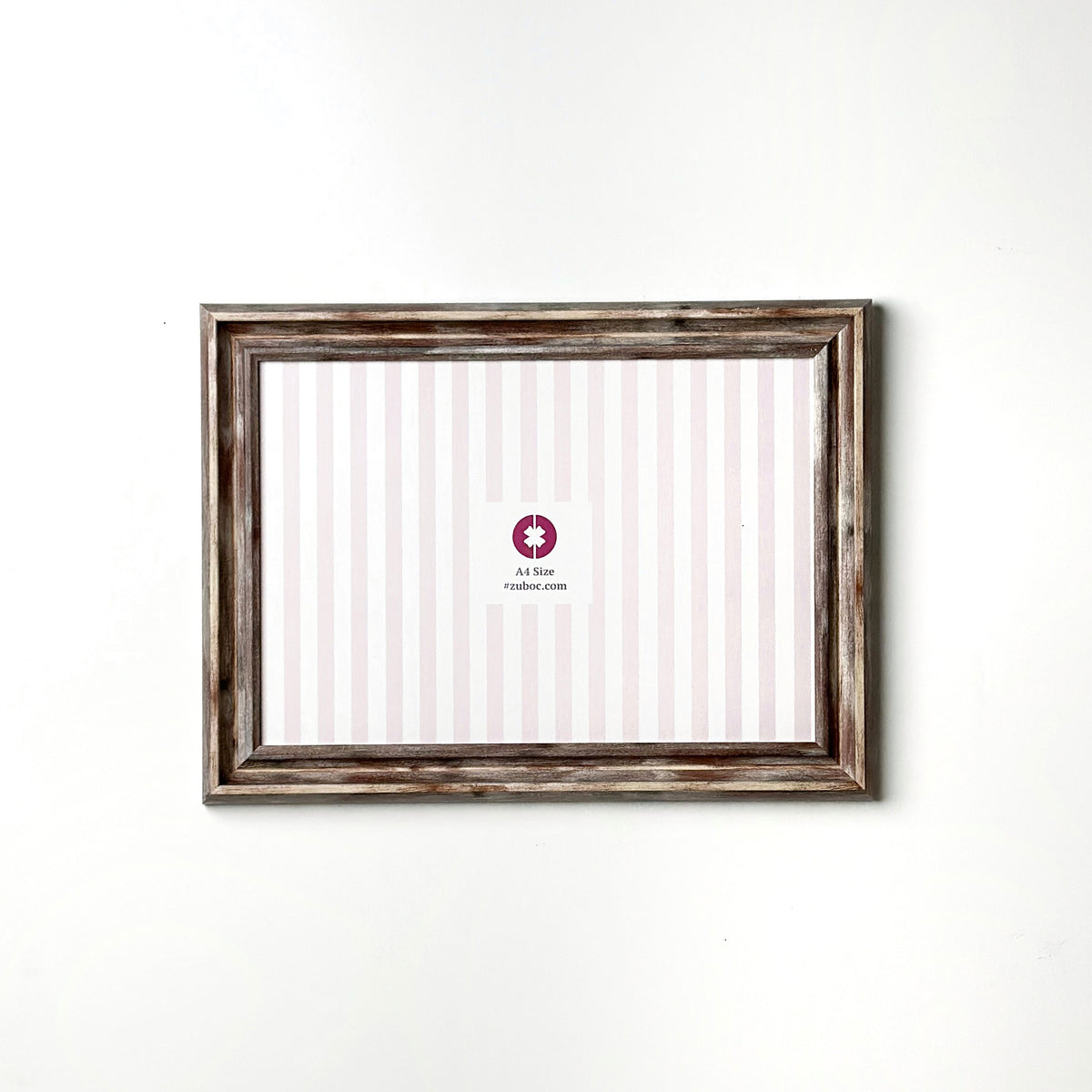 Vintage Wood Photo Frame (1", A4)