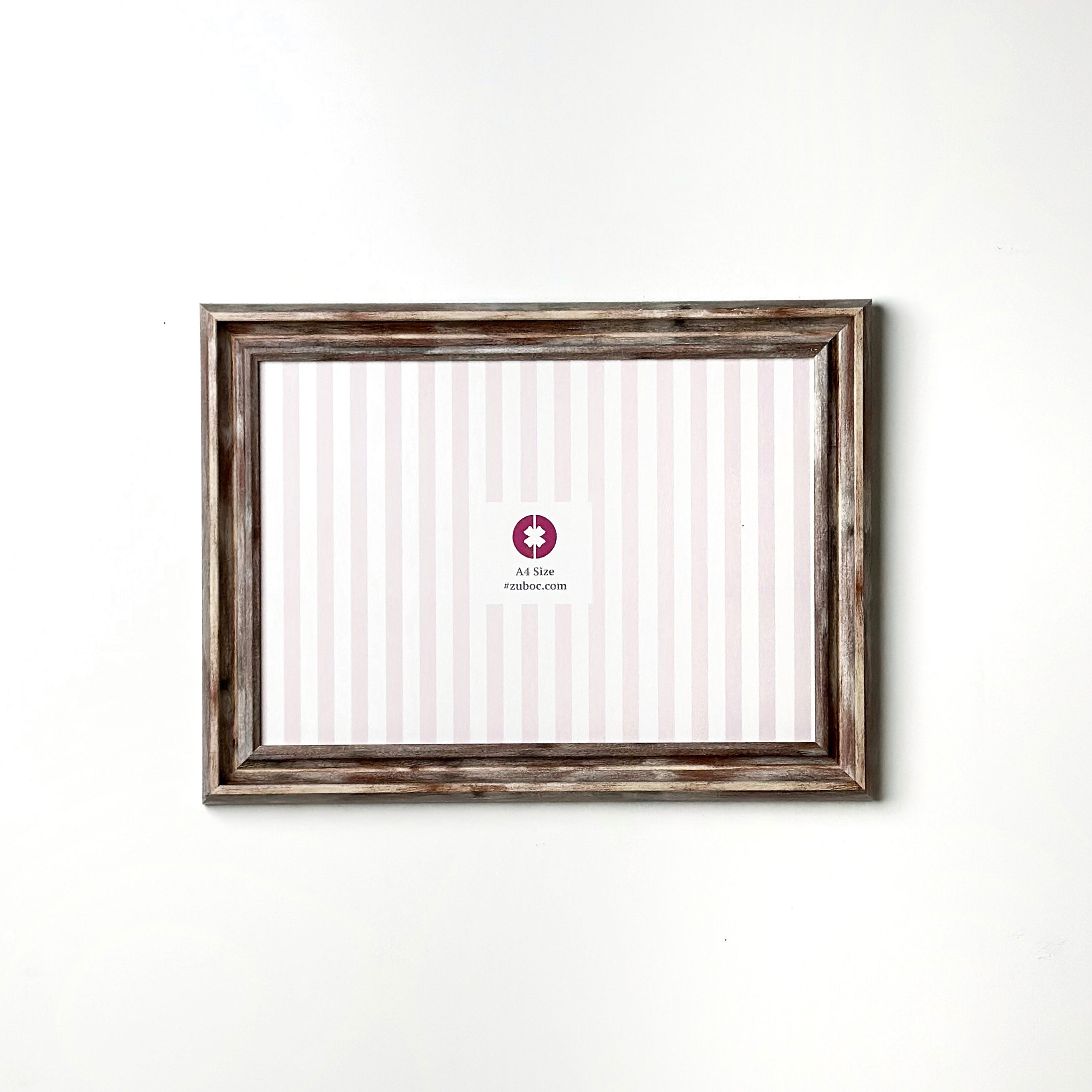 1" Vintage Wood Photo Frame (A4)