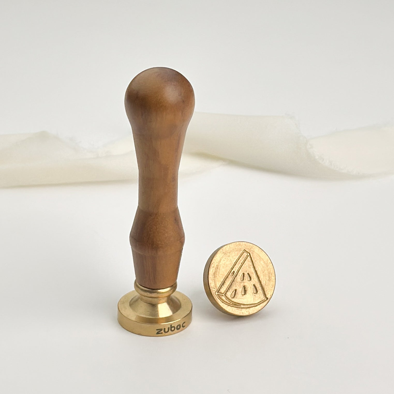 Watermelon Wax Stamp with Wooden Handle