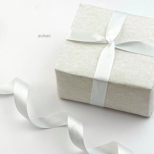Satin Ribbon Silk White-25mm (18mtr)
