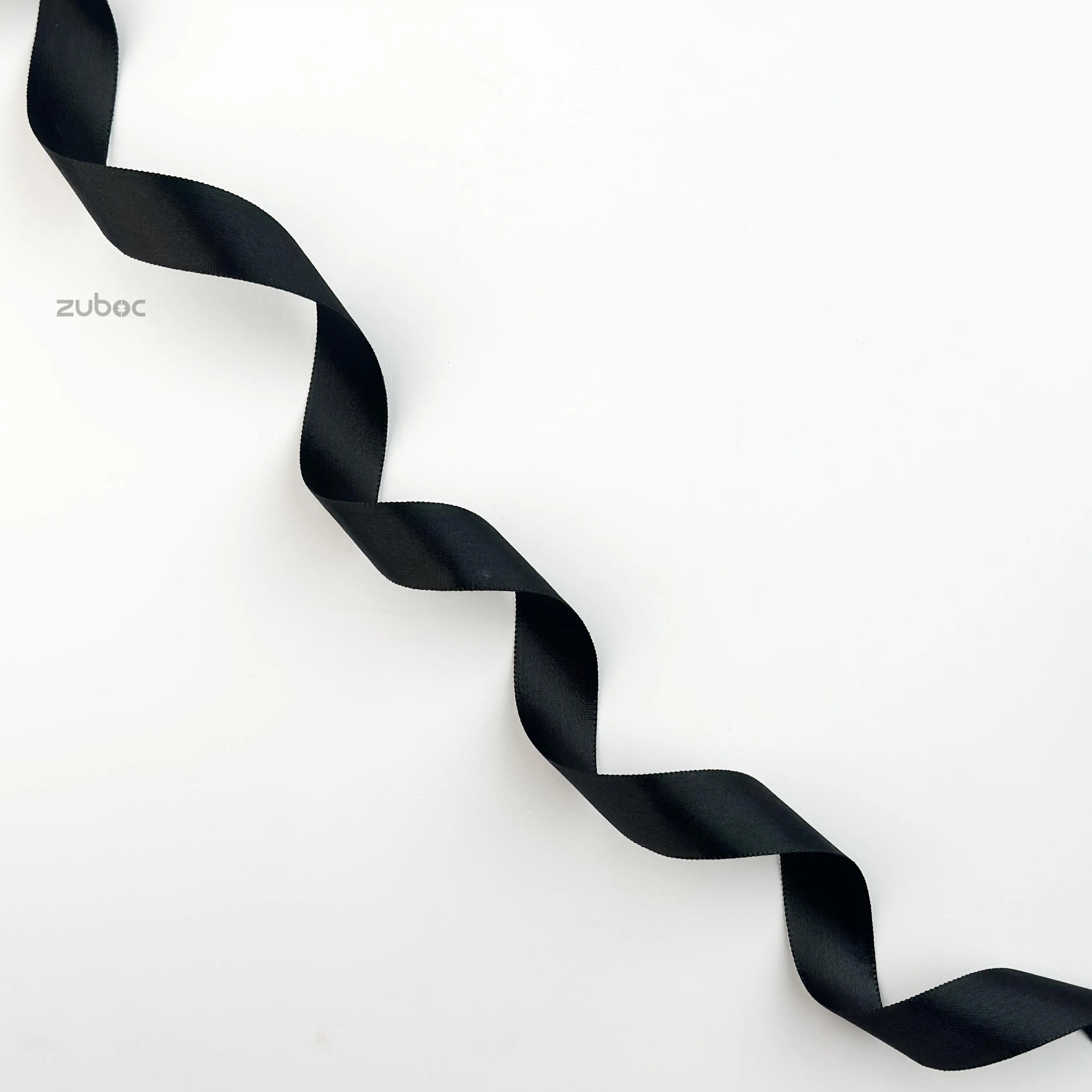 Satin Ribbon Matte Black-25mm (18mtr)