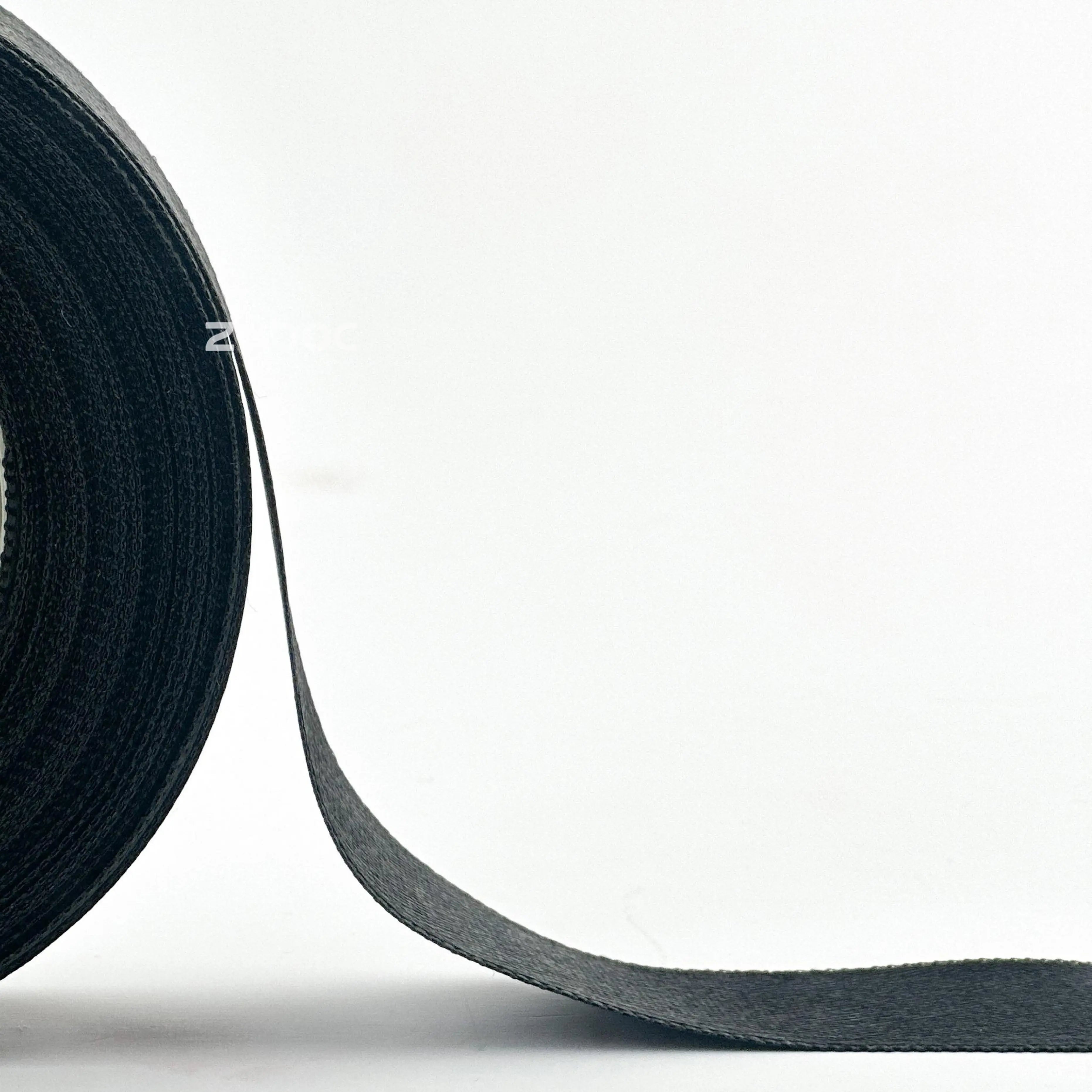 Satin Ribbon Matte Black-25mm (18mtr)