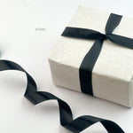 Satin Ribbon Matte Black-25mm (18mtr)