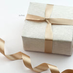 Satin Ribbon Champagne Gold-25mm (18mtr)