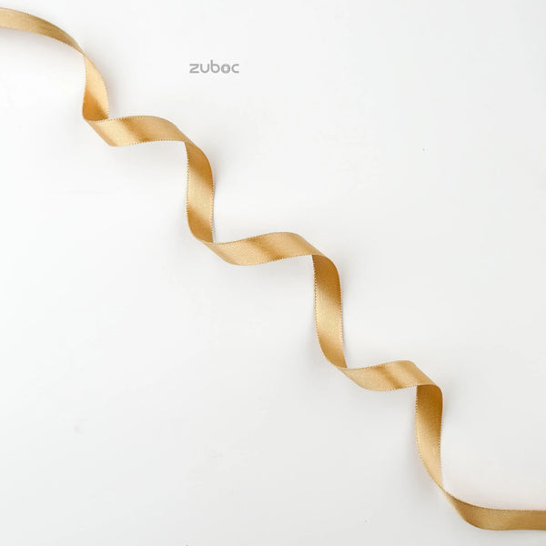 Satin Ribbon Light Gold - 15 mm (18mtr)