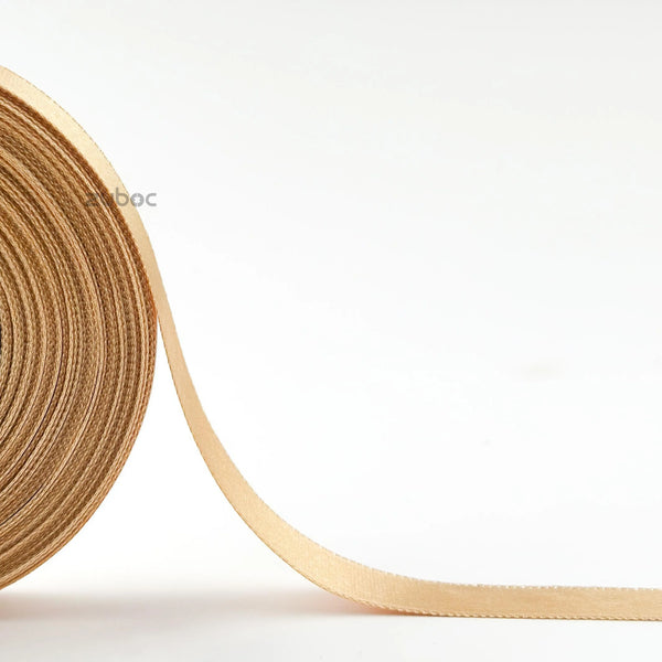 Satin Ribbon Champagne Gold-15 mm (18mtr)