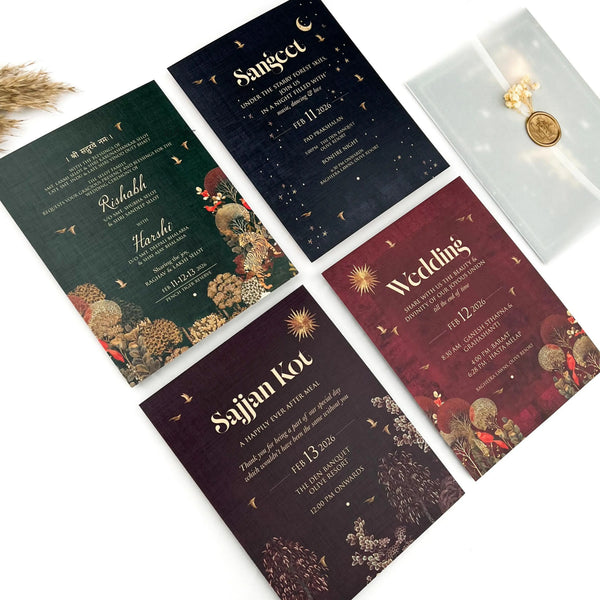 Wedding Rituals Invitation Cards (Set of 50)