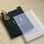 Wedding Invitation Suite – Gold Foil & Butter Film Elegance