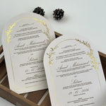 Wedding Invitation Suite – Gold Foil & Custom Wax Seal