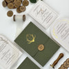 Wedding Invitation Suite – Gold Foil & Custom Wax Seal