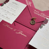 Wedding Invitation Suite – Gold Foil Elegance with Screen Printed Envelope