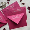 Wedding Invitation Suite – Gold Foil Elegance with Screen Printed Envelope