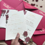 Wedding Invitation Suite – Gold Foil Elegance with Screen Printed Envelope