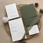 Wedding Invitation Suite – Sage Botanical Elegance