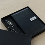 The Welcome Corporate Gift Box/Hamper - Customised Diary, Metal Pen & Keychain Combo