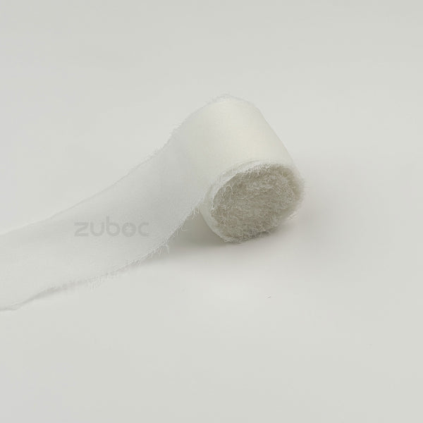 Georgette White Ribbon (5mtr)