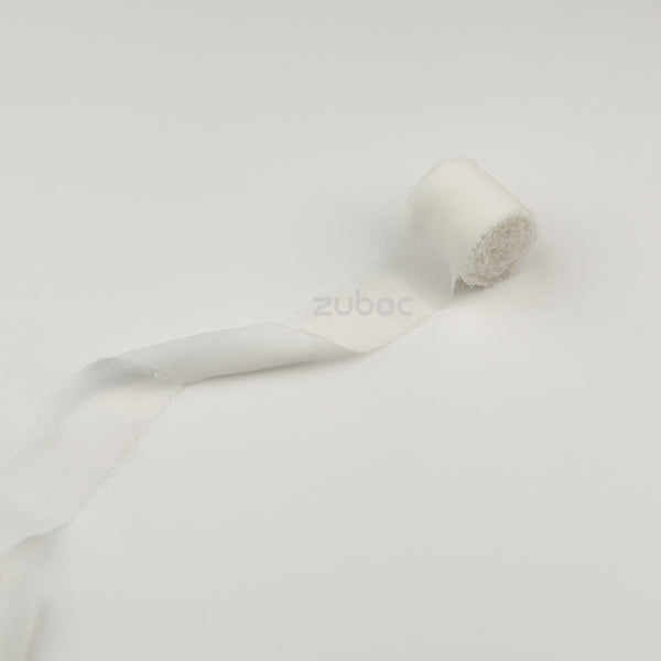 Georgette White Ribbon (5mtr)