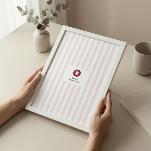 White Photo Frame (1/2”, A4)