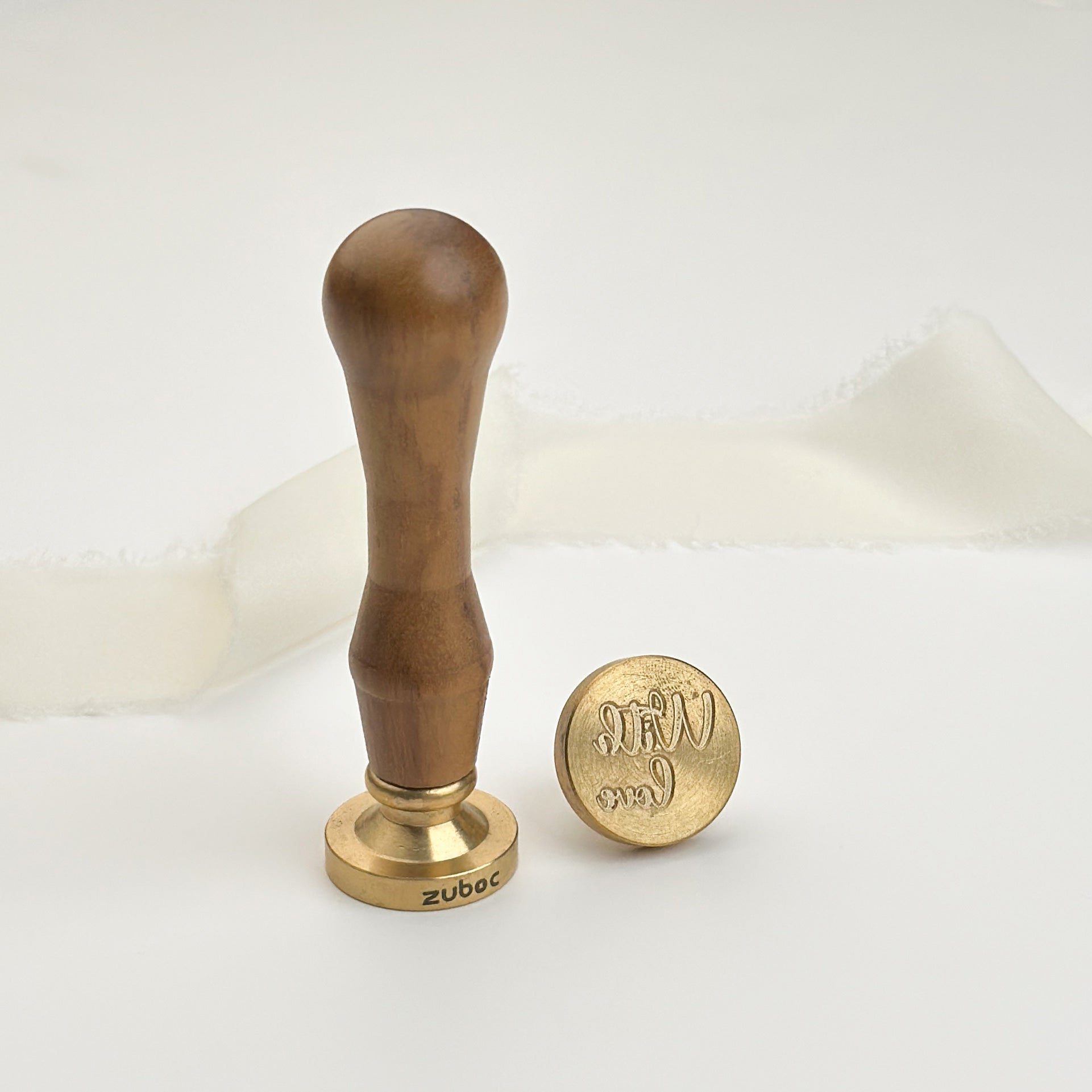 With Love Wax Stamp with Wooden Handle