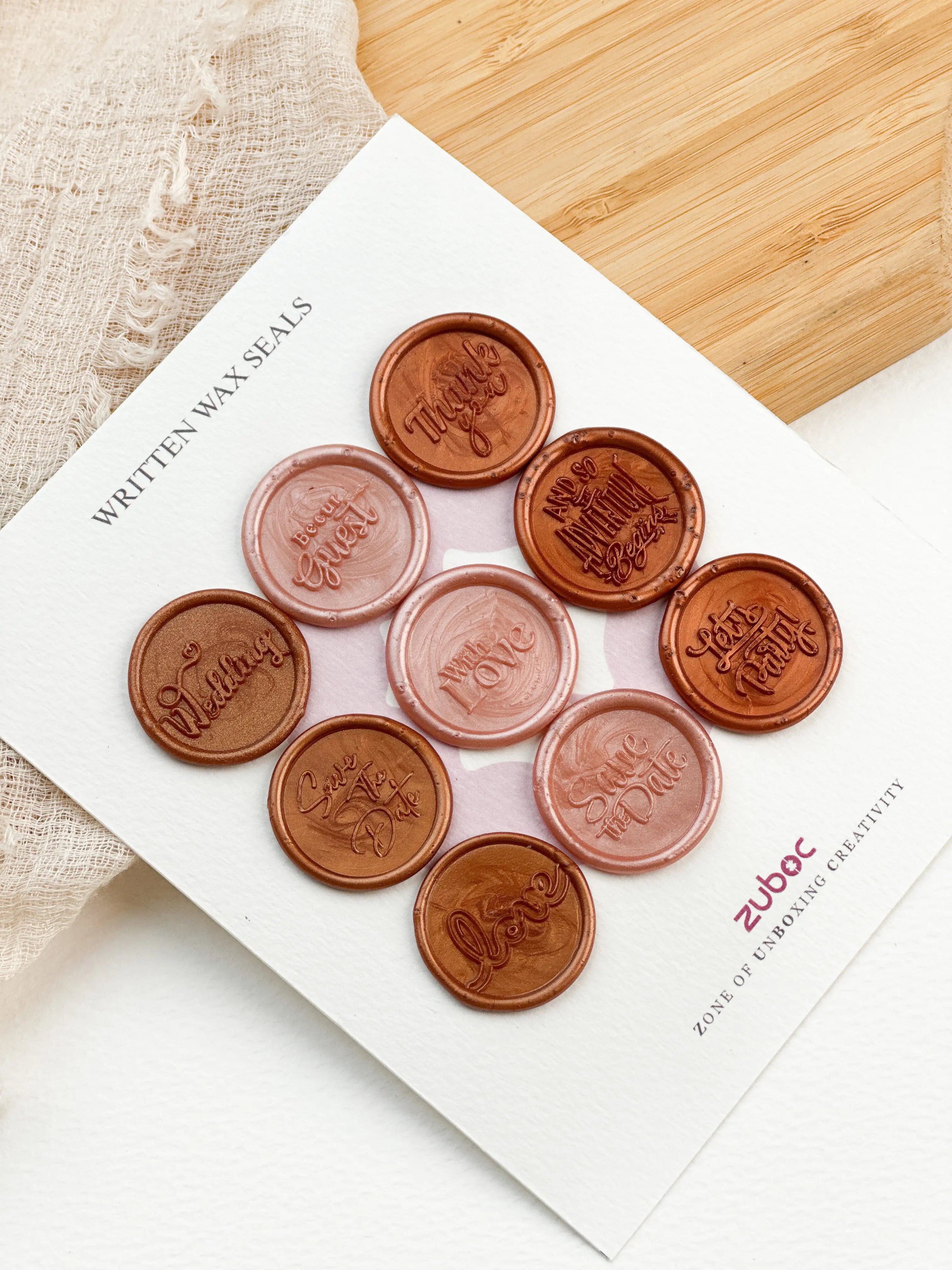 Written Wax Seal (set of 9)
