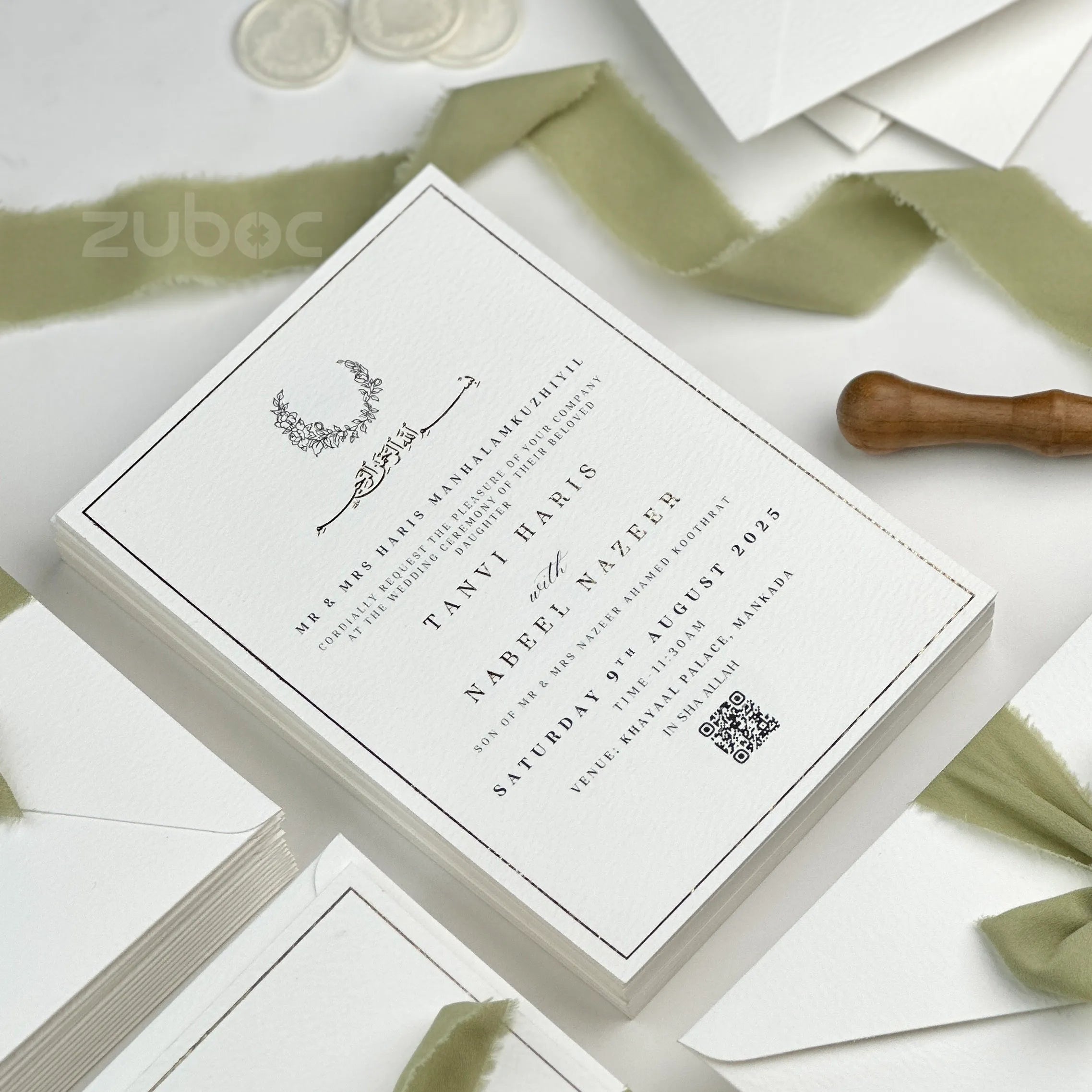 White wedding suites set for scrapbooking