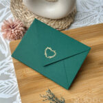 Counter Flap Envelope C6 – Forest Green with Foil, Symbolizing Sophistication – Zuboc