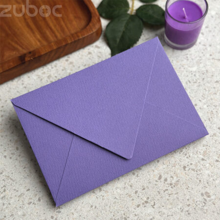 Customizable counter flap envelope, ideal for branded envelopes-Purple