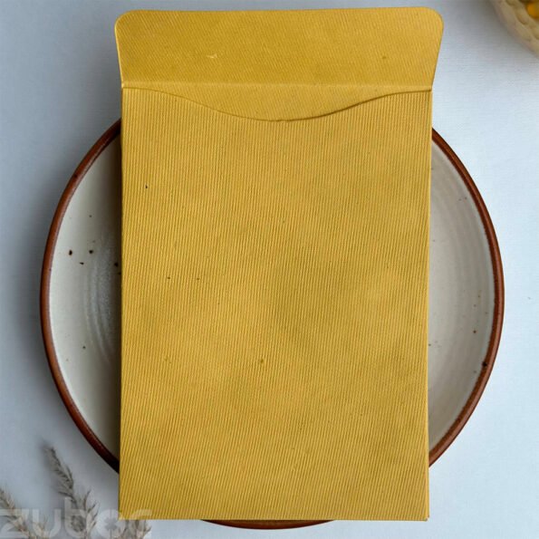 Eagle pocket envelope C6 in mango yellow, a foiled envelope designed -1
