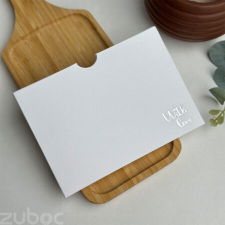 Elegant normal white side tag envelope with foil C6 , ideal for personalized envelopes