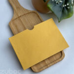 Handmade Side Tag Envelope in Mango Yellow – C6 Size