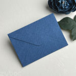 Elegant crinkled teal STD envelope - C6, designed for branded envelopes