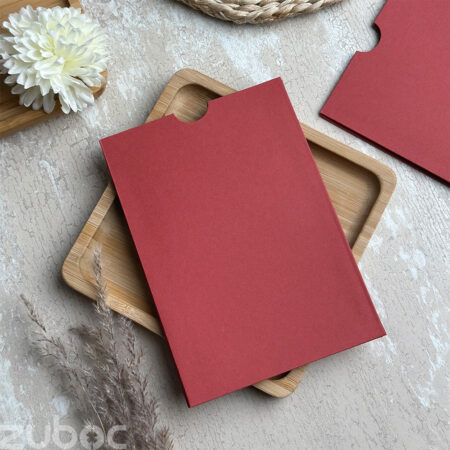 Imported Brick Red Top Tag Envelope C6 Size by Zuboc