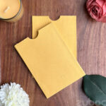 Top Tag Envelope C7 in Mango Yellow – Handmade Paper