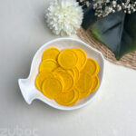 Wax seal in yellow flower basket design, perfect for elegant envelopes