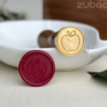 Apple Wax Stamp with Wooden Handle – Zuboc