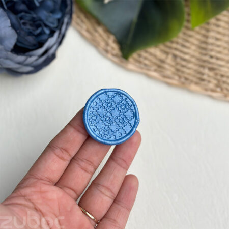 Wax seal with an Arabic design in a cloudy sky color-1