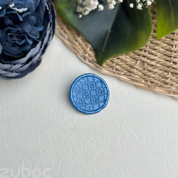 Wax seal with an Arabic design in a cloudy sky color-2