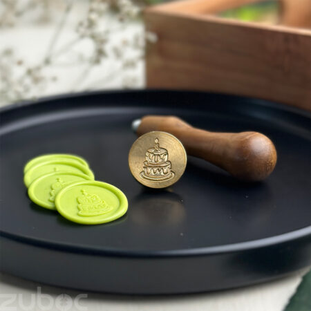 Brass Cake Design Wax Stamp Head by Zuboc"