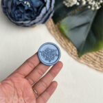 Cherry Blossom Wax Seal in Cloudy Sky