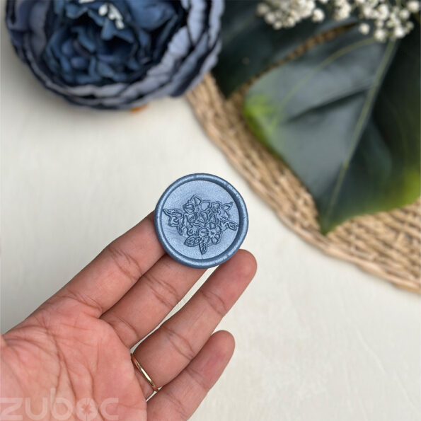 Cherry Blossom Wax Seal Under a Cloudy sky-1