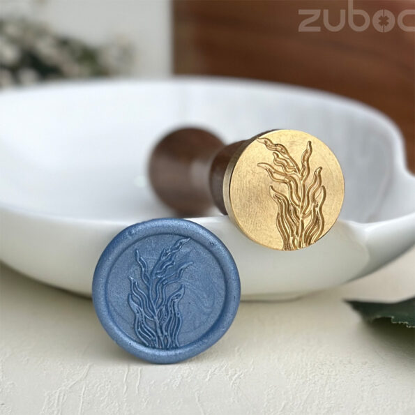 Elegant fern design wax seal stamp