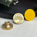 Flower Basket Wax Stamp Head – Brass