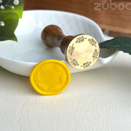 Gooseberry wreath wax seal stamp