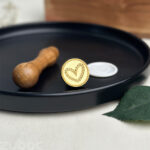 Heart Wax Stamp with Wooden Handle