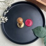 Inflorescence Wax Stamp with Teak Wood Handle | Zuboc